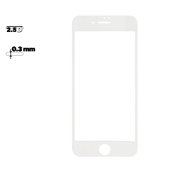 Защитное стекло Remax Perfect Tempered Glass для Apple iPhone 7, 8 с рамкой, белое