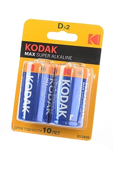 Батарейка (элемент питания) Kodak Max LR20 BL2, 1 штука