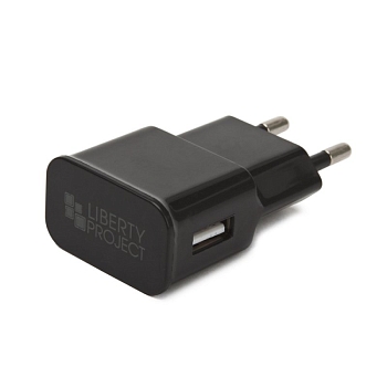 Сетевое зарядное устройство "LP" с выходом USB 2.1A + кабель для Apple 8-pin Classic Plus (черный, коробка)