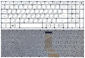 Клавиатура для ноутбука Acer Aspire E5-573, Nitro VN7-572G VN7-592G, белая