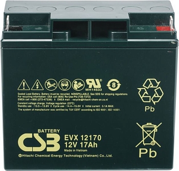 Аккумуляторная батарея CSB EVX 12170, 12В, 17Ач