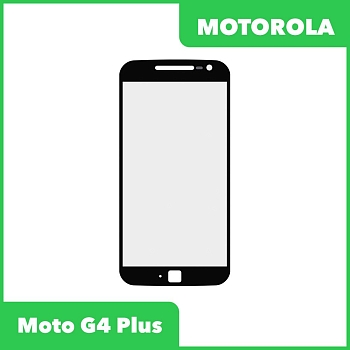 Стекло + OCA пленка для переклейки Motorola Moto G4 Plus, черный