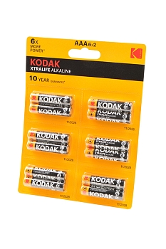 Батарейка (элемент питания) Kodak Xtralife Alkaline LR03 6x2, 1 штука