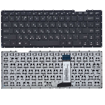 Клавиатура для ноутбука Asus X451, черная, без рамки