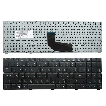 Клавиатура для ноутбука DNS K580, K580S, 0155959, 0158645 Quanta TWH K580S, черный с рамкой
