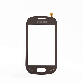Сенсорное стекло (тачскрин) для Samsung Rex 90 GT-S5292 (коричневый)