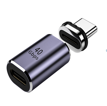 Переходник USB 4 Type C мама-папа прямой с магнитным разъёмом
