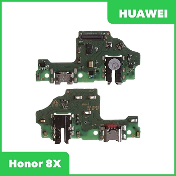 Разъем зарядки для телефона Huawei Honor 8X (JSN-L21), микрофон (оригинал)