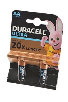 Батарейка (элемент питания) Duracell Ultra Power LR6 BL2, 1 штука