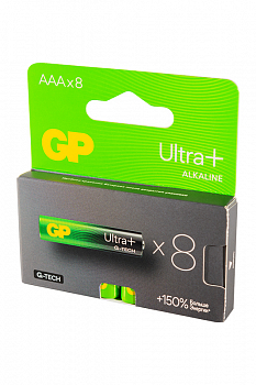 Батарейка GP Ultra Plus GP24AUPA21-2CRB8 G-TECH LR03 BL8