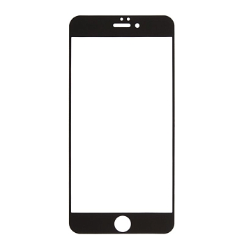 Защитное стекло "LP" для Apple iPhone 6, 6S Plus Tempered Glass с рамкой 0.33 мм, 2.5D, 9H, черное (ударопрочное)