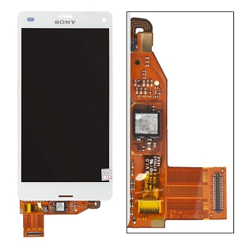 LCD дисплей для Sony Xperia Z3 compact D5803, D5833 в сборе с тачскрином (белый)
