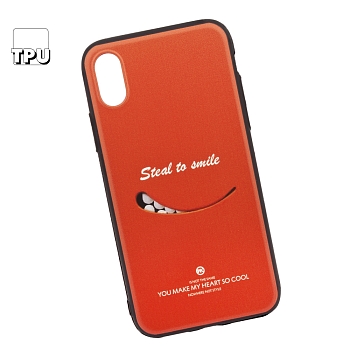 Чехол для Apple iPhone X WK512 полиуретан (красный, черный)