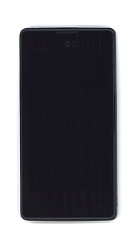 Модуль (матрица + тачскрин) для Yota YotaPhone 1 C9660, черный с рамкой