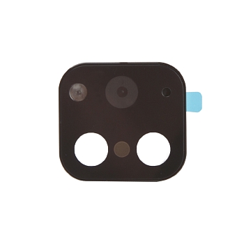 Накладка на модуль камер для Apple iPhone X имитация 11 Pro (черная)
