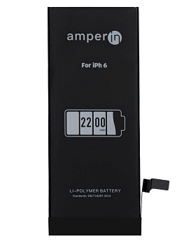 Аккумулятор Amperin для телефона Apple iPhone 6, 3.82В, 2200мАч