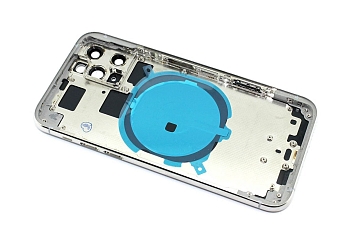 Задняя крышка (корпус) в сборе с рамкой для Apple iPhone 11 Pro, white