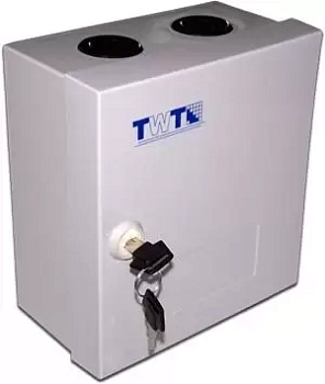 Коробка распределительная на 10 плинтов (100 пар), упрощенная, пластик, с замком, TWT-DB10-10P/L