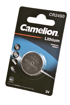 Батарейка (элемент питания) Camelion CR2450-BP1 CR2450 BL1, 1 штука