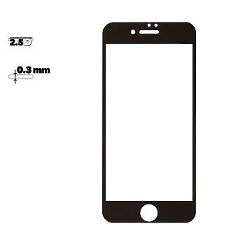 Защитное стекло Remax Perfect Tempered Glass для Apple iPhone 7, 8 с рамкой, черное