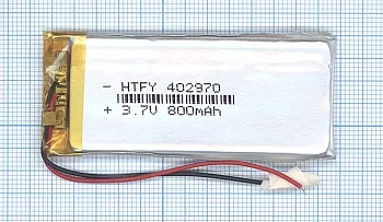 Аккумуляторная батарея Li-Pol (4x29x70мм), 2pin, 3.7В, 800мАч