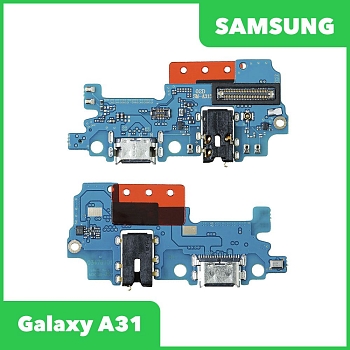 Системный разъем (разъем зарядки) для Samsung Galaxy A31 (A315F) и разъем гарнитуры, микрофон