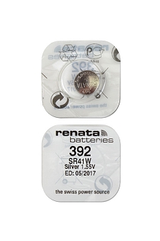 Батарейка (элемент питания) Renata SR41W 392, 1 штука