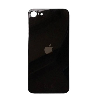Задняя крышка (стекло) для iPhone SE 2020 (черная)