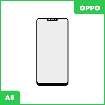 Стекло для переклейки дисплея Oppo A5, черный