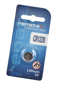 Батарейка (элемент питания) Renata CR1220 BL1, 1 штука