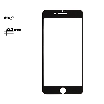Защитное стекло Perfect Tempered Glass для Apple iPhone 7 Plus, 8 Plus с рамкой, черное